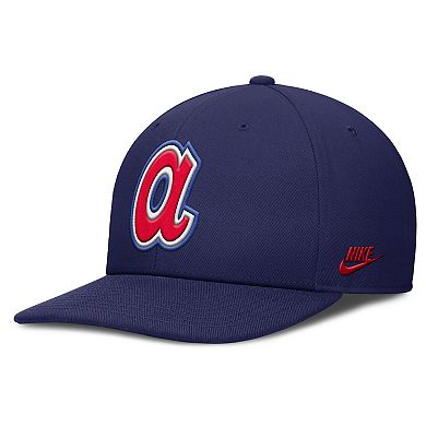 Men's Nike Navy Atlanta Braves Pro Performance Snapback Hat