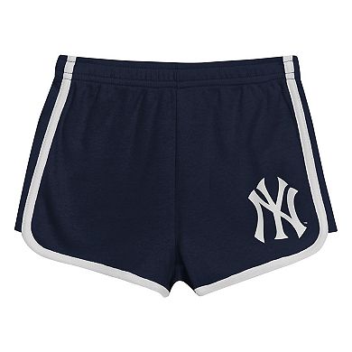 Toddler Navy New York Yankees Double Run T-Shirt & Shorts Set