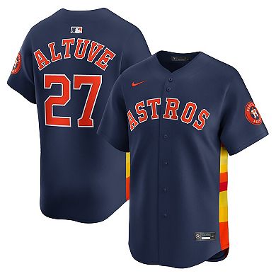 Men's Nike Jose Altuve Navy Houston Astros Alternate Limited Player Jersey