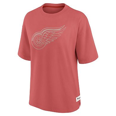 Women's Fanatics Red Detroit Red Wings Elements Raw Edge Future Ground T-Shirt