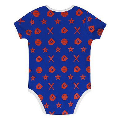 Infant Blue New York Mets On Deck 2-Piece Diaper Cover Set