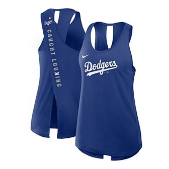 Women's Nike Royal Los Angeles Dodgers Crisscross Performance Tank Top