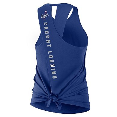 Women's Nike Royal Los Angeles Dodgers Crisscross Performance Tank Top