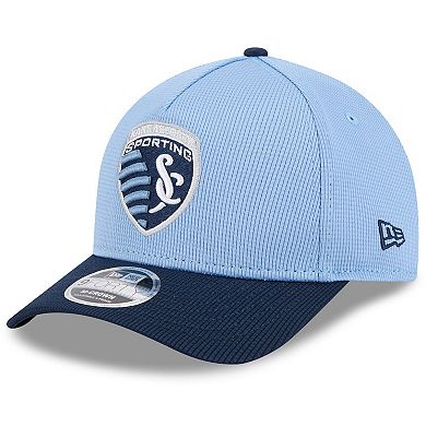 Men's New Era Light Blue Sporting Kansas City 2025 Jersey Hook 9FORTY M-Crown Adjustable Hat