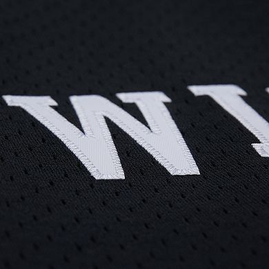 Men's Mitchell & Ness Black Kentucky Wildcats On The Clock Full-Button Fashion Jersey