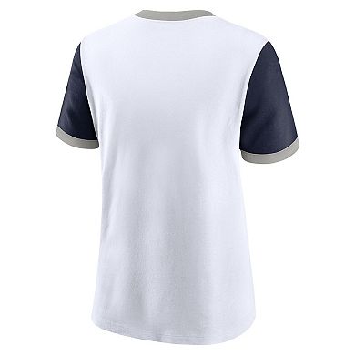 Women's Nike White Penn State Nittany Lions Legacy Fundamental Expression Tri-Blend T-Shirt