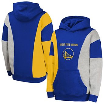 Youth Blue Golden State Warriors Ace In the Hole Pullover Hoodie