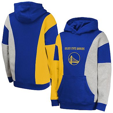 Youth Blue Golden State Warriors Ace In the Hole Pullover Hoodie