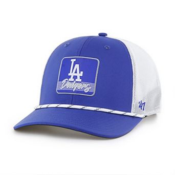 Men's '47 Royal/White Los Angeles Dodgers Scratch Adjustable Trucker Hat