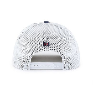 Men's '47 Navy/White Minnesota Twins Scratch Adjustable Trucker Hat