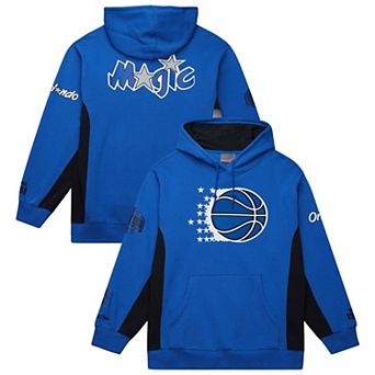 Men's Mitchell & Ness Blue Orlando Magic Hardwood Classics Team Origins Fleece Pullover Hoodie
