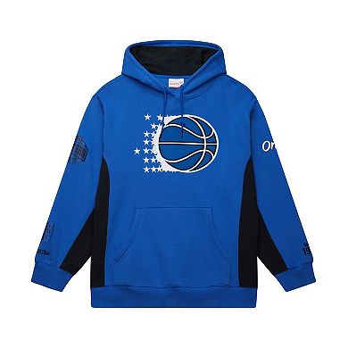 Men's Mitchell & Ness Blue Orlando Magic Hardwood Classics Team Origins Fleece Pullover Hoodie