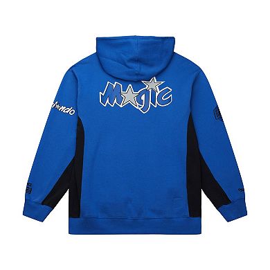 Men's Mitchell & Ness Blue Orlando Magic Hardwood Classics Team Origins Fleece Pullover Hoodie