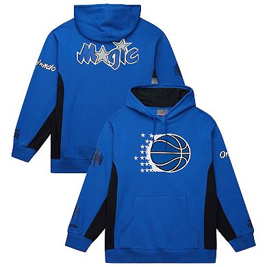 Men's Mitchell & Ness Blue Orlando Magic Hardwood Classics Team Origins Fleece Pullover Hoodie