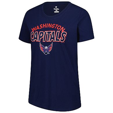 Women's Fanatics Navy Washington Capitals Risk T-Shirt