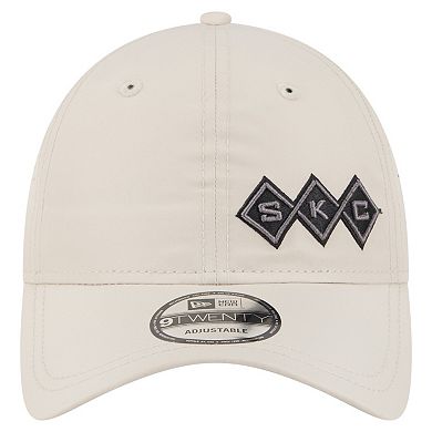 Men's New Era Tan Sporting Kansas City Active 9TWENTY Adjustable Hat