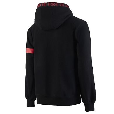 Men's NBA x Two Hype Black Chicago Bulls Culture & Hoops Collection Premium Pullover Hoodie