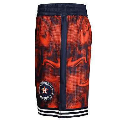 Youth Navy/Orange Houston Astros Outfielder Shorts