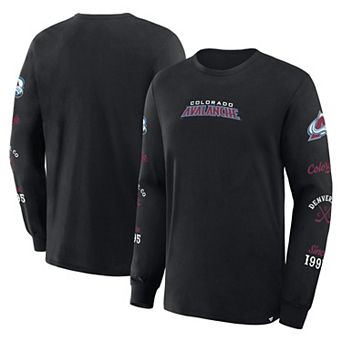 Men's Fanatics Black Colorado Avalanche Boxed In Legacy Long Sleeve T-Shirt