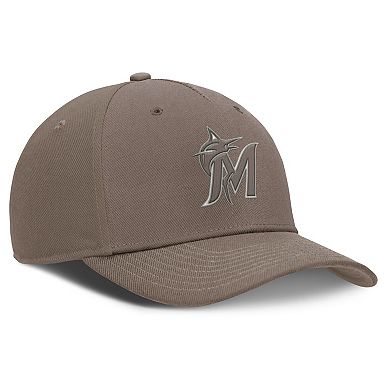 Men's Nike Brown Miami Marlins Rise Performance Adjustable Hat