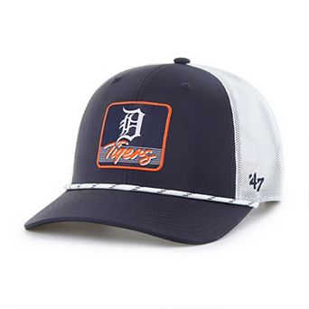Men's '47 Navy/White Detroit Tigers Scratch Adjustable Trucker Hat