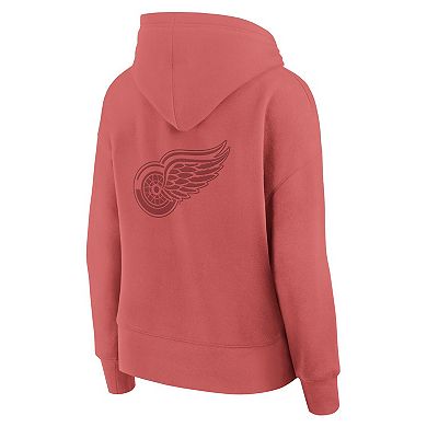 Women's Fanatics Red Detroit Red Wings Elements Future Ground Subtle Tonal Pullover Hoodie