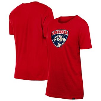 Women's New Era Red Florida Panthers Glam Game Floral T-Shirt
