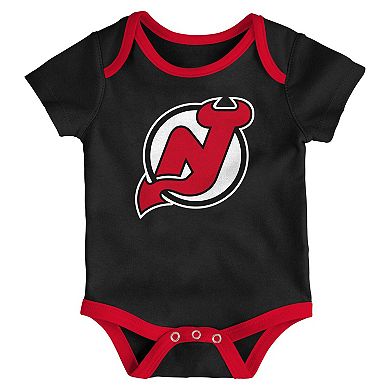 Infant New Jersey Devils Loyal Buddies Three-Pack Bodysuit Set