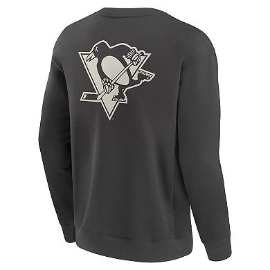 Men's Fanatics Charcoal Pittsburgh Penguins Elements Future Ground Lettering Pullover Sweatshirt