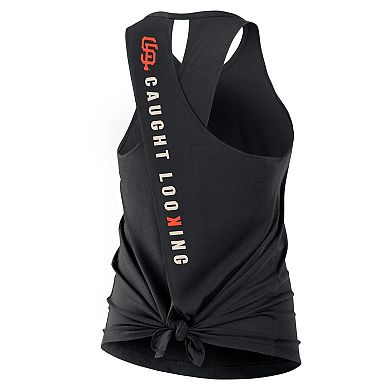 Women's Nike Black San Francisco Giants Crisscross Performance Tank Top