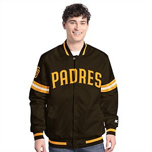 Men's PLEASURES Black San Diego Padres Pitcher Full-Zip Track Jacket