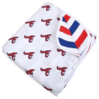 "Infant Three Little Anchors Atlanta Braves 47"" x 47"" Muslin 4-Layer Blanket"