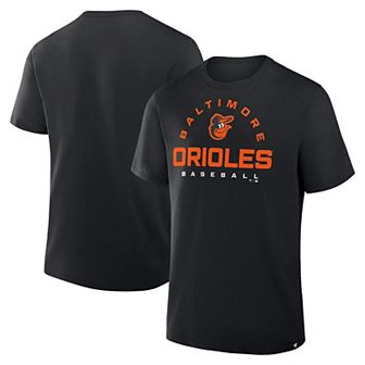Men's Fanatics Black Baltimore Orioles Clubhouse Legacy Primary Play T-Shirt