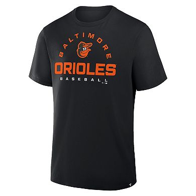 Men's Fanatics Black Baltimore Orioles Clubhouse Legacy Primary Play T-Shirt