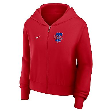 Women's Nike Red Philadelphia Phillies Chill Full-Zip Hoodie