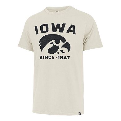 Men's '47 Cream Iowa Hawkeyes Side Arm Franklin T-Shirt