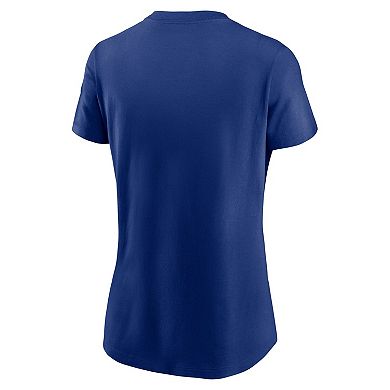Women's Nike Royal Texas Rangers Fuse Wordmark T-Shirt