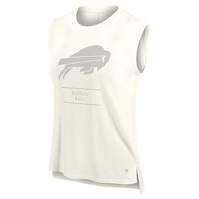 Women's Fanatics Cream Buffalo Bills Studio Embrace Tank Top