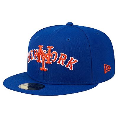 Men's New Era Royal New York Mets Overlap 59FIFTY Fitted Hat
