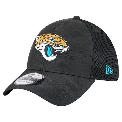Men's New Era Black Jacksonville Jaguars Active Camo 39THIRTY Flex Hat