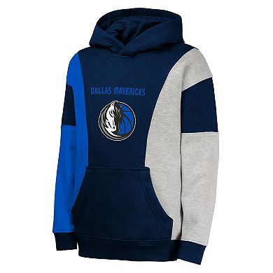 Youth Navy Dallas Mavericks Ace In the Hole Pullover Hoodie
