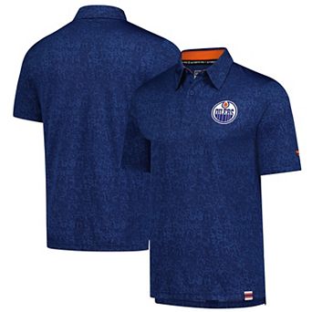 Men's Fanatics Royal Edmonton Oilers Jacquard Polo