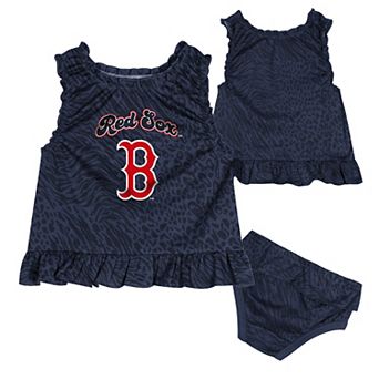Infant Navy Boston Red Sox Playground Dress & Bloomers Set