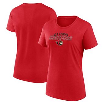 Women's Fanatics Red Ottawa Senators Risk T-Shirt