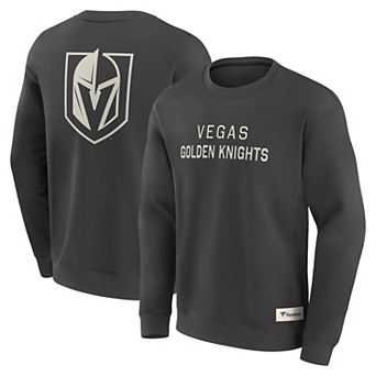 Men's Fanatics Charcoal Vegas Golden Knights Elements Future Ground Lettering Pullover Sweatshirt