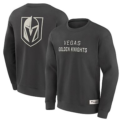 Men's Fanatics Charcoal Vegas Golden Knights Elements Future Ground Lettering Pullover Sweatshirt