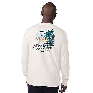 Men's Margaritaville Mint Philadelphia Eagles It's Five O'Clock Somewhere Long Sleeve T-Shirt