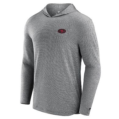 Men's Fanatics Gray San Francisco 49ers Elements Front Office Power Mono Long Sleeve Hoodie T-Shirt