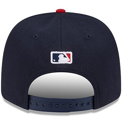 Men's New Era Navy Atlanta Braves Player Replica 9SEVENTY Adjustable Hat