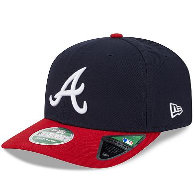 Men's New Era Navy Atlanta Braves Player Replica 9SEVENTY Adjustable Hat